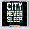 City Never Sleeps PNG Design