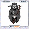 Chilling Grim Reaper with Coffee PNG Instant Download Design