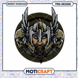 Celtic Warrior Helmet PNG Design Instant Download Art