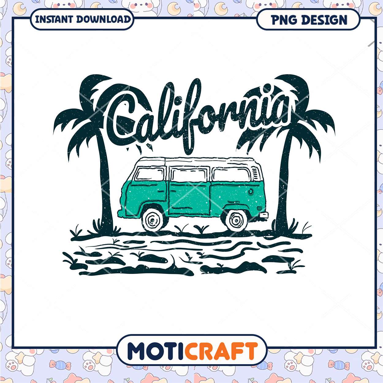 California Van PNG Design California Van PNG Design