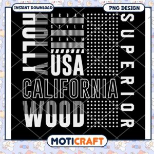 California Urban Style PNG Design