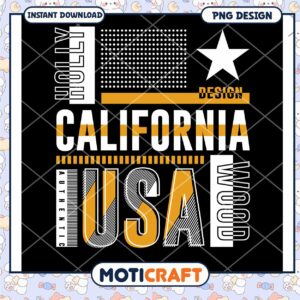 California USA PNG Design Graphic