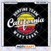 California Surfing Team PNG Design