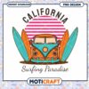 California Surfing Van PNG Design 2 California Surfing Van PNG Design