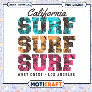 California Surf PNG Design