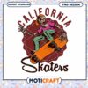 California Skater Skeleton PNG Design