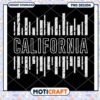 California PNG Design Instant Download