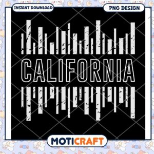 California PNG Design Instant Download