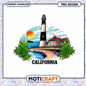 California Lighthouse PNG Design
