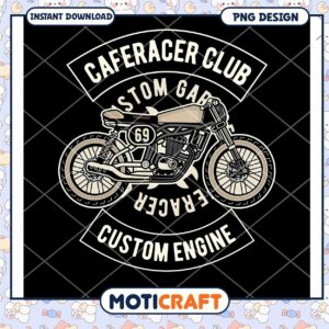 Caferacer Club PNG Design Motorcycle