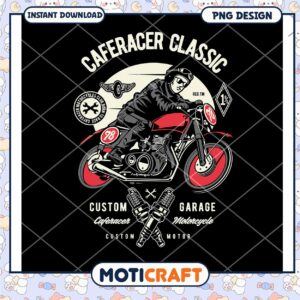 Caferacer Classic PNG Design Motorcycle