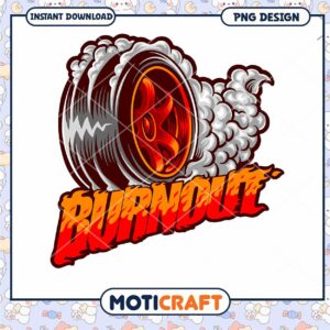 Burnout Tire PNG Design Download