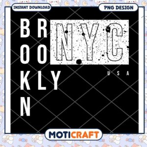 Brooklyn NYC PNG Design Instant Download