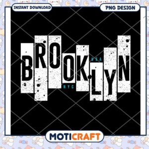 Brooklyn NYC Graphic Design Instant Download PNG Art