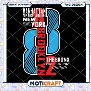 Brooklyn Manhattan Bronx City Map Art PNG Download Design