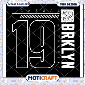 Brooklyn 19 Casual PNG Design