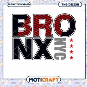 Bronx NYC PNG Design Instant Download