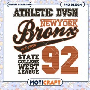 Bronx Athletic PNG Design 1989
