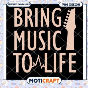 Bring Music To Life PNG Design