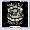 Bratstyle Motorcycle PNG Design 2 Bratstyle Motorcycle PNG Design