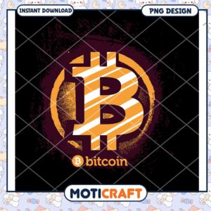 Bitcoin PNG Design Instant Download