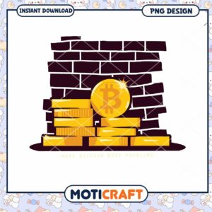 Bitcoin PNG Stack of Gold Coins