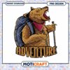Bear Adventure PNG Design Instant Download