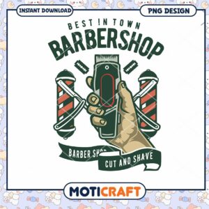 Barbershop PNG Design Instant Download