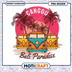 Bali Paradise Van PNG Design