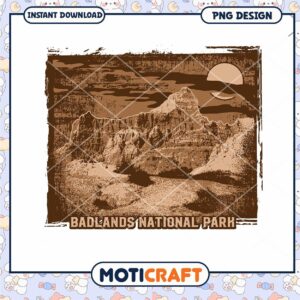 Badlands National Park PNG Design