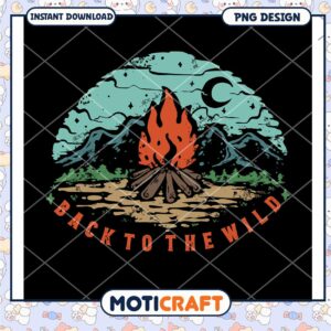 Back to the Wild Campfire PNG