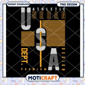 Athletic Urban USA Design PNG