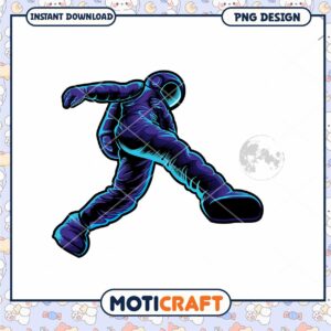Astronaut Walking PNG Design for Instant Download Artwork