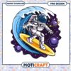 Astronaut Surfing in Space PNG Design Instant Download 1 Astronaut Surfing in Space PNG Design Instant Download