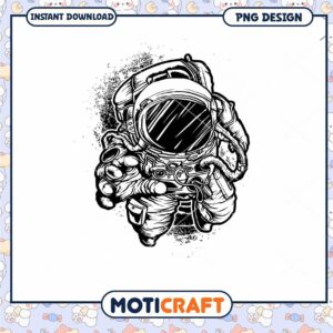 Astronaut PNG Design for Instant Digital Download Art