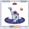 Astronaut DJ PNG Design Instant Download