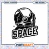 Astro Helmet Space Design PNG Instant Download Graphic