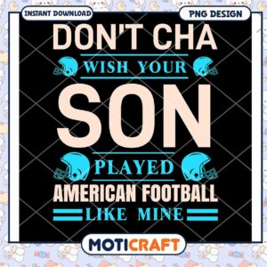 American Football Son PNG Design