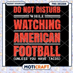 American Football PNG Sublimation Design