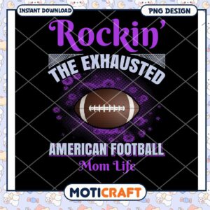 American Football Mom PNG Design