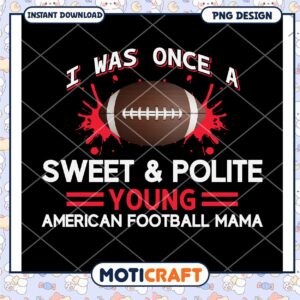 American Football Mama PNG Design