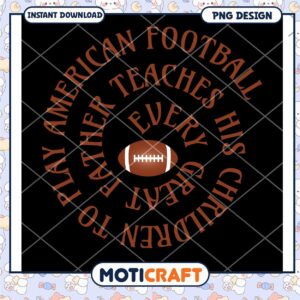 American Football Father PNG Design