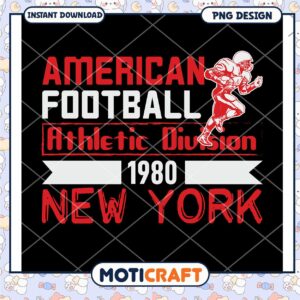 American Football Athletic Division 1980 New York PNG Design