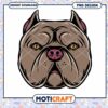 American Bully Dog PNG Design