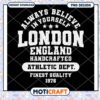 Always Believe in Yourself London Athletic PNG Design Download