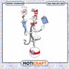 Whimsical Cat in Hat Balancing Fun Downloadable PNG