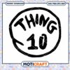 Thing 10 Graphic in PNG Format for Instant Download