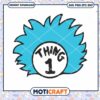 Thing 1 Fun Design for Kids Instant Download PNG File