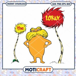 The Lorax Instant Download PNG Cartoon Art Design