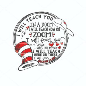 Teaching on Zoom Fun Quote Design Printable PNG Art